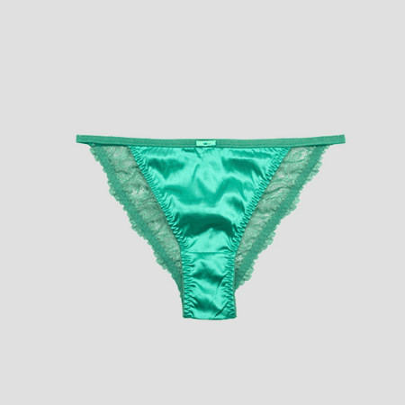 Fulorrnie Underwear for Women Comfort Cheeky High Waisted Breathable Panties Cute Elastic Waist Ventilated Stretchable Panty  Green  M