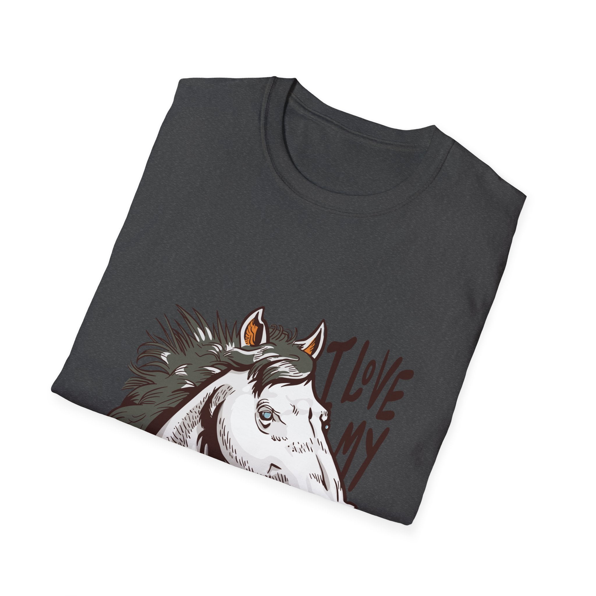 Love My Horse Motivational Equestrian Novelty TShirt