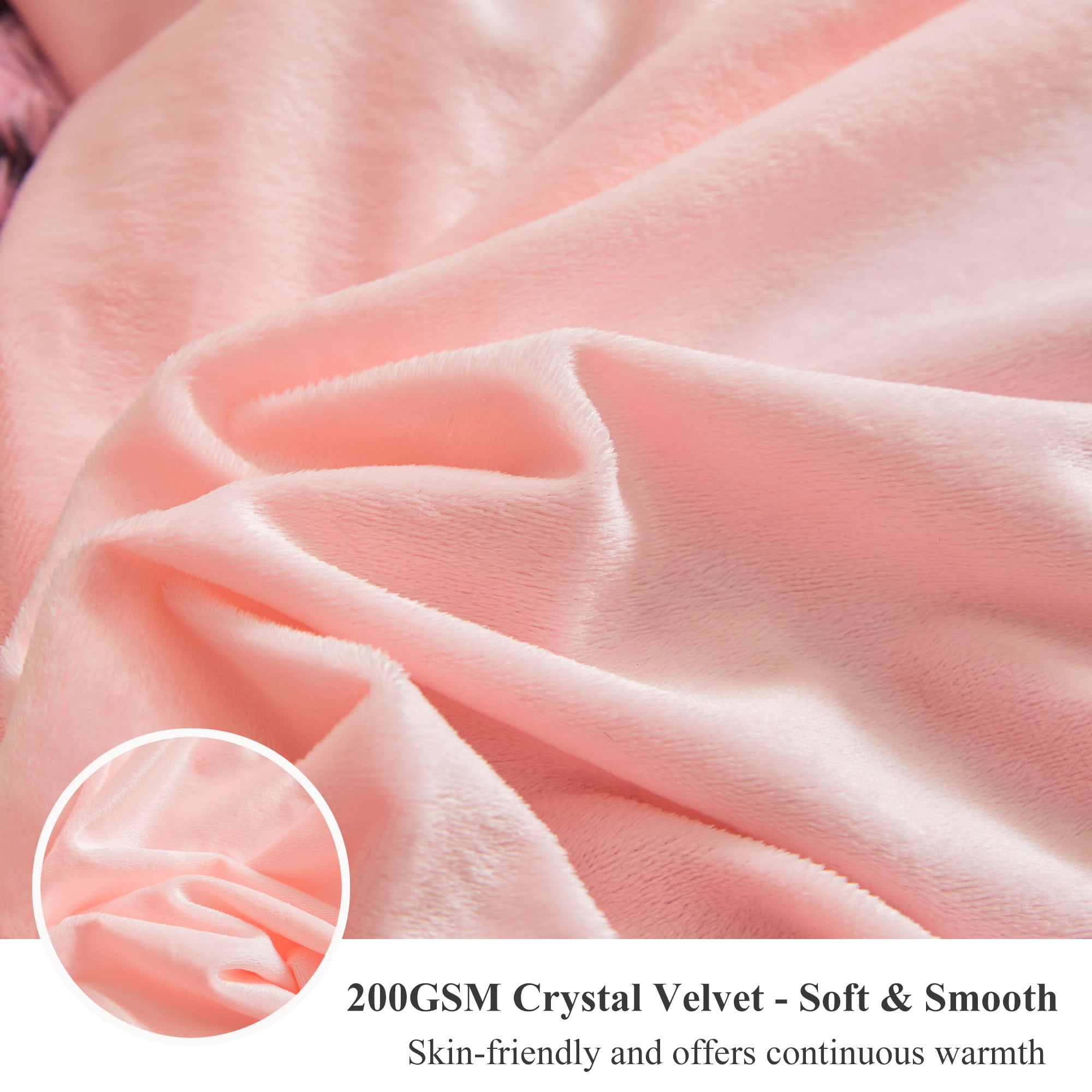 XeGe Faux Fur Leopard Print Blanket, Soft Cheetah Print Fluffy Bed Blanket, Shaggy Plush Decorative Couch Throw, Cute Animal Print Fuzzy Throw for Sofa Bed Couch, Black and Pink, 60x80