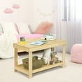 thumbnail image 2 of Gymax Patented Wood Kids Activity Play Table Block Table Multifunction W/Storage Natural, 2 of 10