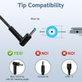 thumbnail image 4 of Cargador de 65 W, 19,5 V, 3,33 A, compatible con el portátil HP 17 ROLADA, 4 of 7