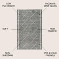 thumbnail image 4 of JONATHAN Y MOROCCAN HYPE 8 x 10 Area Rug, Zaina Moroccan Beni Souk - Gray/Cream, MOH203C-8, 4 of 10