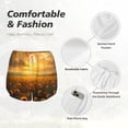 thumbnail image 4 of Balery Sunflower Sunset Rainfall Pantalones cortos deportivos para mujer con forro y dos bolsillos, elásticos, para entrenamiento, gimnasio, yoga-XX-Large, 4 of 7