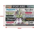 thumbnail image 2 of Inspirational Wall Art, You Are Beautiful, Teen Room Decor, Inspirational Quotes Contemporary Artwork Canvas Prints, Girls Room Decor Home ve for Living Room Bedroom Bathroom Framed Easy To Hang16x12, 2 of 6