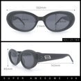 thumbnail image 5 of Womens Mod Classy Oval Thick Plastic Fashion Sunglasses Tortoise - Black, 5 of 8