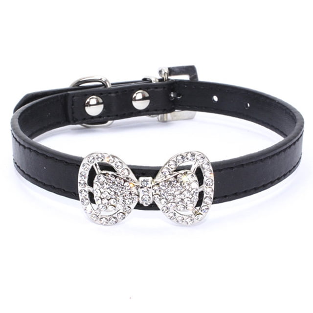 Los collares y corbatas con diamantes de imitación para mascotas, gatos y perros son adecuados para perros y gatos de tamaño pequeño y mediano.
