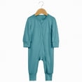 thumbnail image 2 of mgoYE Baby Boy Clothes 12-18 Months Baby Long Sleeve Romper Jumpsuit, Premium Soft One Piece Pajamas Boy Girl 2-Way Zipper Coverall Sleeper(Sky Blue,3-6 Months), 2 of 5
