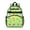 Green Dinosaurs Cacti Hearts, variant on Dinosaur Pattern with Text Elements Cute School Backpack Bag for School with Padded Back and Adjustable Shoulder Straps 15.25"x11.5"x5.25"