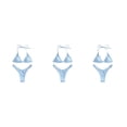 thumbnail image 4 of Advancent Traje de baño femenino Playa Baño Ropa de playa Natación Correas ajustables Secado rápido para vacaciones al aire libre Buceo Fiesta en la Azul METRO 3piezas Advancent CBP225739, 4 of 6