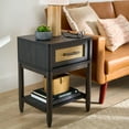 thumbnail image 2 of Better Homes & Gardens Springwood Caning Night Stand, Charcoal Finish, 2 of 10