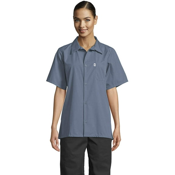 Vtex 0920-6206 Uncommon Threads Womens Utility Shirt 5 Button, Steel - 2XL