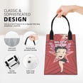 thumbnail image 3 of Betty Boop Lunch Bag For Women Men Cartoon Lunch Box Large Capacity Tote Bag For Travel Picnic Work, 3 of 3