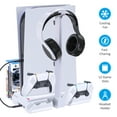 thumbnail image 3 of OIVO Vertical Cooling Stand with Dual Controller Charger for PlayStation 5, Dock Station with Fan, Headset Holder, 12 Game Slots, 3 of 8