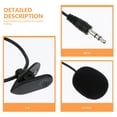 thumbnail image 5 of OFFIGAM Black Clipon Microphone with Adjustable Volume for Streaming and Recording PVC Material Compact Size, 5 of 8