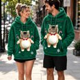 thumbnail image 2 of JAJAHO Fuzzy Pet Carrier Hoodie Christmas Unisex Small Animal Holding Sweatshirt Cat Dog Pouch Pullover Tops, 2 of 6