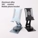 thumbnail image 4 of Kearding Soporte para teléfono, estante fijo para oficina en casa, aleación de aluminio ajustable, soporte para teléfono móvil, accesorio de fijación Electrónica Negro, 4 of 6