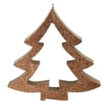 thumbnail image 2 of Northlight 7" Glittered Cutout Tree Christmas Ornament - Copper Brown, 2 of 3