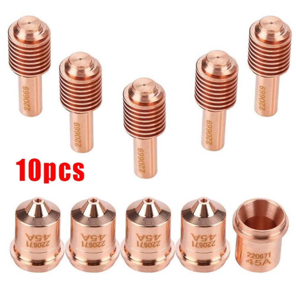 5pcs Electrode and Nozzle Tips Plasma Torch Consumable for MAX45 cutting machine 220669 220671 