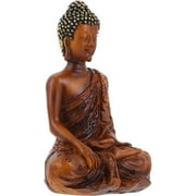 Imitation Stone Buddha Statue Goblincore Room Decor Sandstone Antique Thai Yoga Figurines Household Resin Office