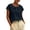 Navy(Womens Tops), variant on GUACER Short Sleeve Linen Cotton Tops for Women Peter Pan Collar Casual Button Placket Blouses Summer Shirts