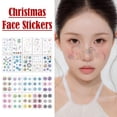 thumbnail image 4 of Glitter Christmas Snowflake Face Stickers NEW, 4 of 8