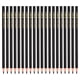 thumbnail image 1 of Juego de lápices de colores negros Uxcell, 20 lápices de color al óleo de madera para dibujo artístico, 1 of 7