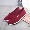 thumbnail image 5 of NOKIO Orthopedic Walking Shoes for Women, Women's Woven Breathable Soft Sole Shoes, Slip-On Light Air Cushion Mesh Up Stretch Platform Orthopedic Sneakers for Arch Support, 5 of 8