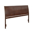 thumbnail image 3 of Maklaine Portland King Sleigh Wood Headboard in Walnut, 3 of 8