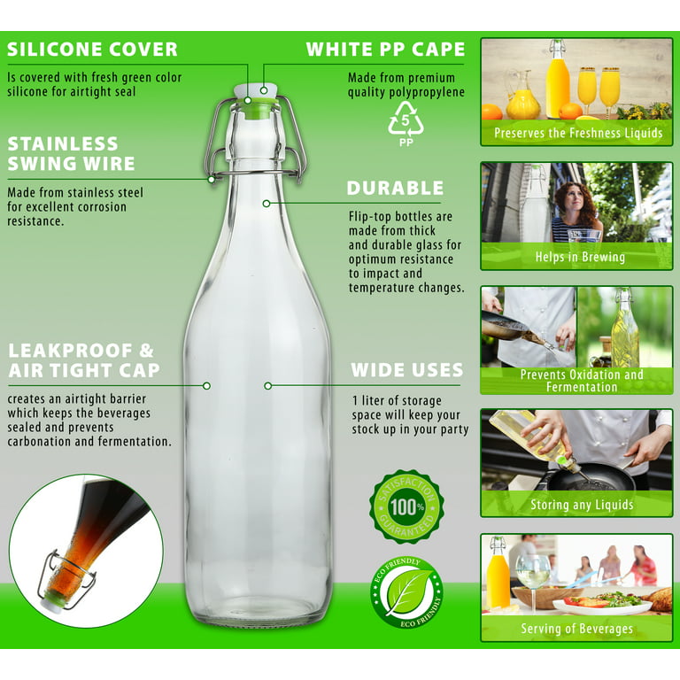 1 Liter Glass Beverage Bottles