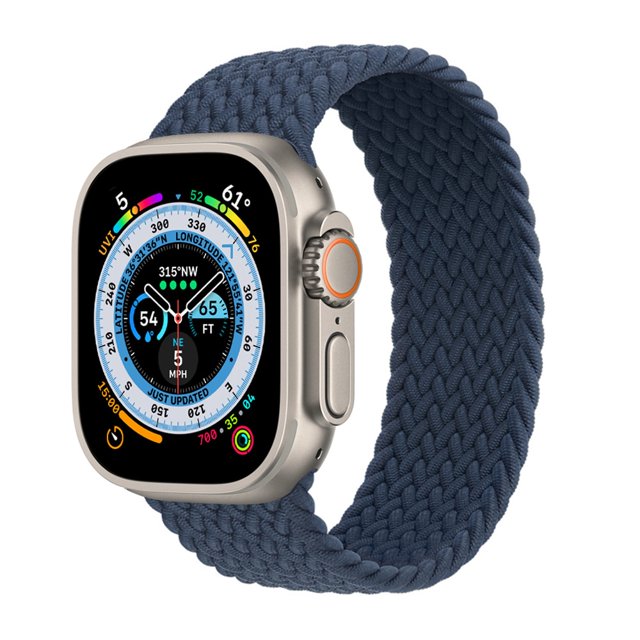 Correa para Apple Watch Band 44 mm 40 mm 45 mm 41 mm 42 mm 38 mm 49 mm Elástico trenzado solo loop Pulsera iWatch Series 8 Ultra 7 se 3 6 Dengxun unisex