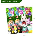 thumbnail image 3 of Anley Double Sided Happy Easter Bunny Garden Flag - 18 x 12.5 Inch, 3 of 7