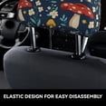 thumbnail image 4 of Kdxio Colorful Mushrooms Pattern Print 2 Piece Car Head Rest Covers Set Auto Front/Rear Seats Headrest Cover Universal Fit Most Cars,Sedan, SUV, 4 of 9