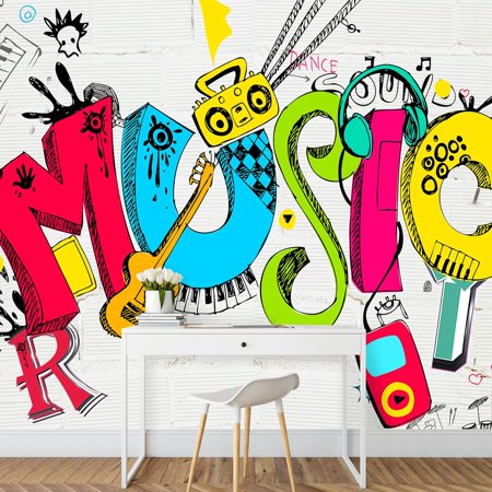 Wall Murals for Bedroom Banksy Street Art Collection Removable Wallpaper Peel and Stick Wall Stickers - 100x144 inches