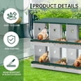 thumbnail image 3 of Bingirl Nesting Boxes for Chickens, 3 Compartment Metal Chicken Nesting Box with Swing Perch, Rollout Egg Collection, Wall Mountable Chicken Nesting Boxes for Laying Eggs, 3 of 6