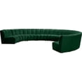 thumbnail image 3 of Meridian Furniture Infinity Green Velvet 9pc. Modular Sectional, 3 of 4