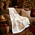 thumbnail image 3 of Pastel Llamas with Crescent Moons Stars and Teepee Pattern, Cute Boho Animal Art for Llama Lovers, Birthday Gift, Cozy Flannel Blanket for Bedroom, Fresh Home Decor, 3 of 9