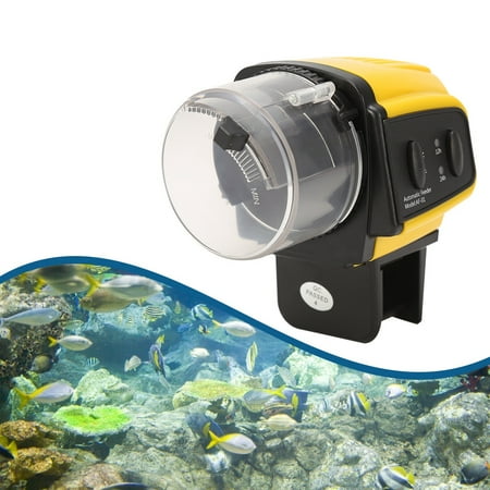Qiiliu 1pc Digital Automatic Electrical Plastic Fish Feeder Timer
