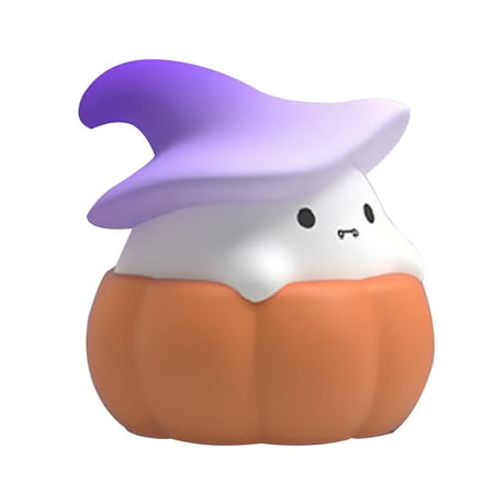 

Best Hot Sale! Pedty Night Lights A Night Light Ghost Pumpkin Night Light Purple Pumpkin Night Light Silicone Pat Light Usb Rechargeable Three Gears Adjustable Decorations
