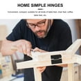 thumbnail image 2 of Shisuyan Foldable Table Hardware Iron Support Hinges 8Pcs 2.20x1.81x0.31in, 2 of 8