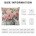 thumbnail image 5 of YINGXI Pink Flower Floral Spring Throw Pillow Covers Mason Jar Welcome Outdoor Spring Summer Decor Farmhouse Decorative Throw Pillows Cases Decorations for Home Couch Sofa Living Room 12x12in, 5 of 5