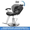 thumbnail image 4 of Artist hand Black All Purpose Hydraulic Barber Chair Reclining Hair Stylist Salon Equipment for Barbershop, 4 of 12