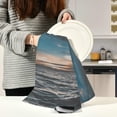 thumbnail image 5 of Coolnut Sea Beach Landscape Kitchen Dish Towels Set of 4,Dishcloths,Absorbent Soft Towels Hand Towels, Tea Towels,18" x 28", 5 of 6