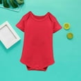 thumbnail image 4 of MHZLDYZ Baby Boy Onesies 0-3 Months Toddler Girl Short Sleeve Solid Color Crawling Suit 10 Colors 3 To 24 Months Preemie Onesies for Baby Girl Baby Onsies Baby Onsies(Red,B), 4 of 4