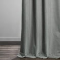 thumbnail image 5 of Pebble Grey Italian Textured Faux Linen Hotel Blackout Curtain (1 Panel), Pebble Grey, 50W X 96L, 5 of 6