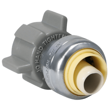 2 Pcs XFITTING 1/2" Push Fit x 1/2" FIP Faucet Straight Connector, Push to Connect Faucet Adapter, 30-4-2=2XX