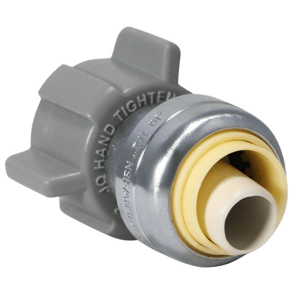 2 Pcs XFITTING 1/2" Push Fit x 1/2" FIP Faucet Straight Connector, Push to Connect Faucet Adapter, 30-4-2=2XX