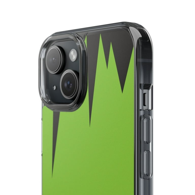 Coque JNERBUYI Pour IPhone 15 – Givrée Transparente – Aimantée, Cadre Métal, Anti-jaunissement – Vert