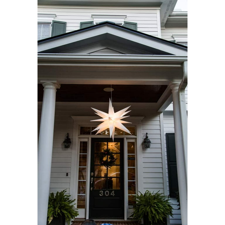 Moravian star cheap outdoor porch light