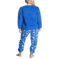 thumbnail image 4 of Ensemble de Pyjama en Peluche Sherpa pour Femmes et Plus Violet/diamant Moyen, 4 of 4