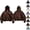#01-Coffee, variant on Men's Y2k Goth Graphic Zip Up Hoodies Long Sleeve Grunge Punk Sweatshirt with Pockets